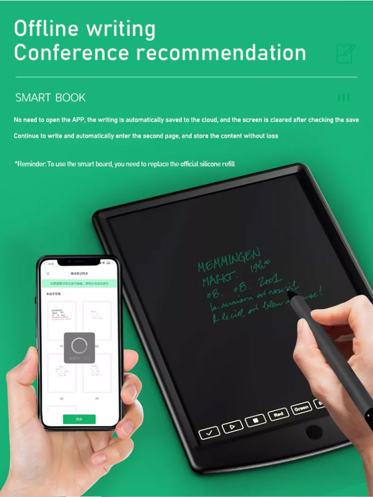 Smart digital writing tablet set sync pen
